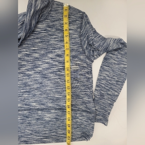 RBX Cowl Neck Blue Pattern Pullover - Picture 11 of 11